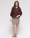 Connexion Button Down Vneck Blouse for Women