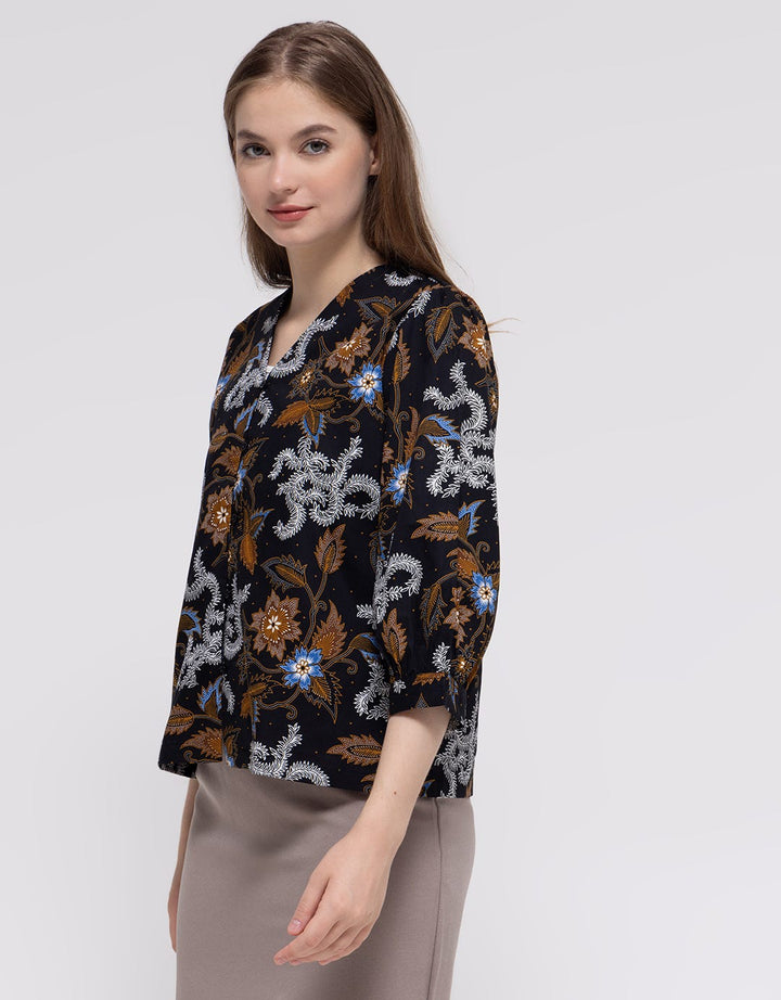 Connexion Button Down Blouse Wanita