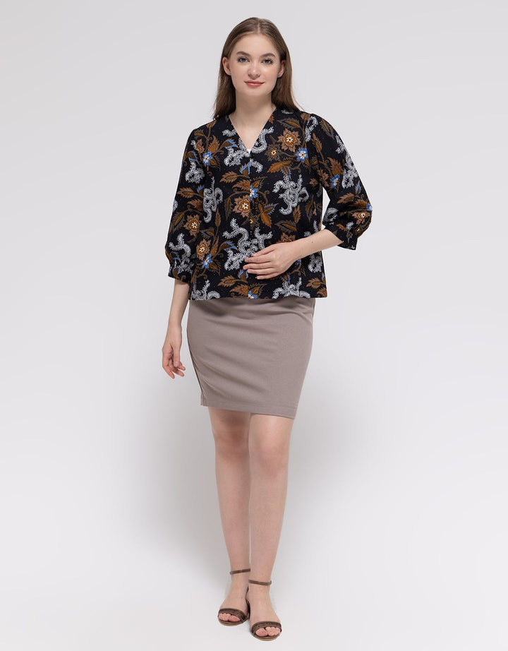 Connexion Button Down Blouse Wanita