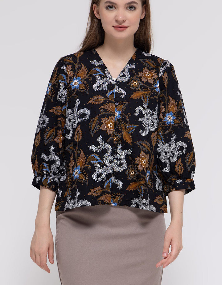 Connexion Button Down Blouse Wanita