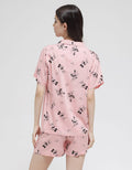 Disney Short Sleeve Shorts Minnie Ribbon