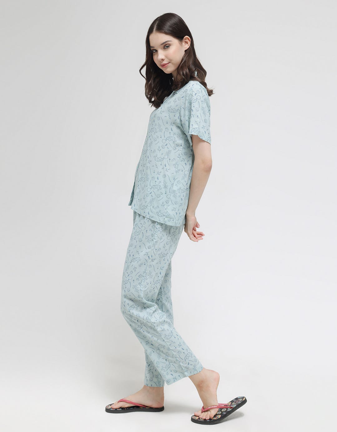 Disney Short Sleeve Pyjama Pants Pooh Beach