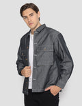 d&f Jacket Denim Import With 2 Pocket
