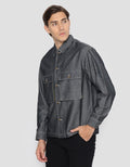 d&f Jacket Denim Import With 2 Pocket