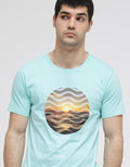 T Zone Short Sleeve T-Shirt Print Theme Joyfull Vacation - Wave