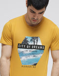 T Zone Short Sleeve T-Shirt Print Theme Joyfull Vacation - City Of Dreams