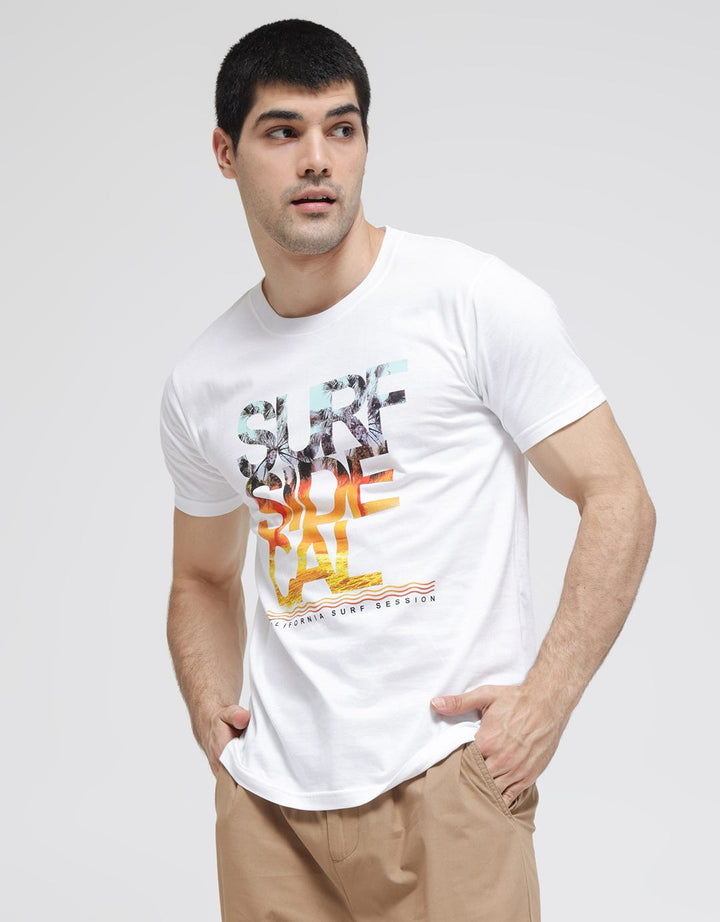 T Zone Short Sleeve T-Shirt Print Theme Joyfull Vacation - Surf Side