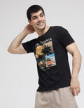T Zone Short Sleeve T-Shirt Print Theme Joyfull Vacation - California