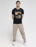 T Zone Short Sleeve T-Shirt Print Theme Joyfull Vacation - California