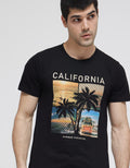T Zone Short Sleeve T-Shirt Print Theme Joyfull Vacation - California