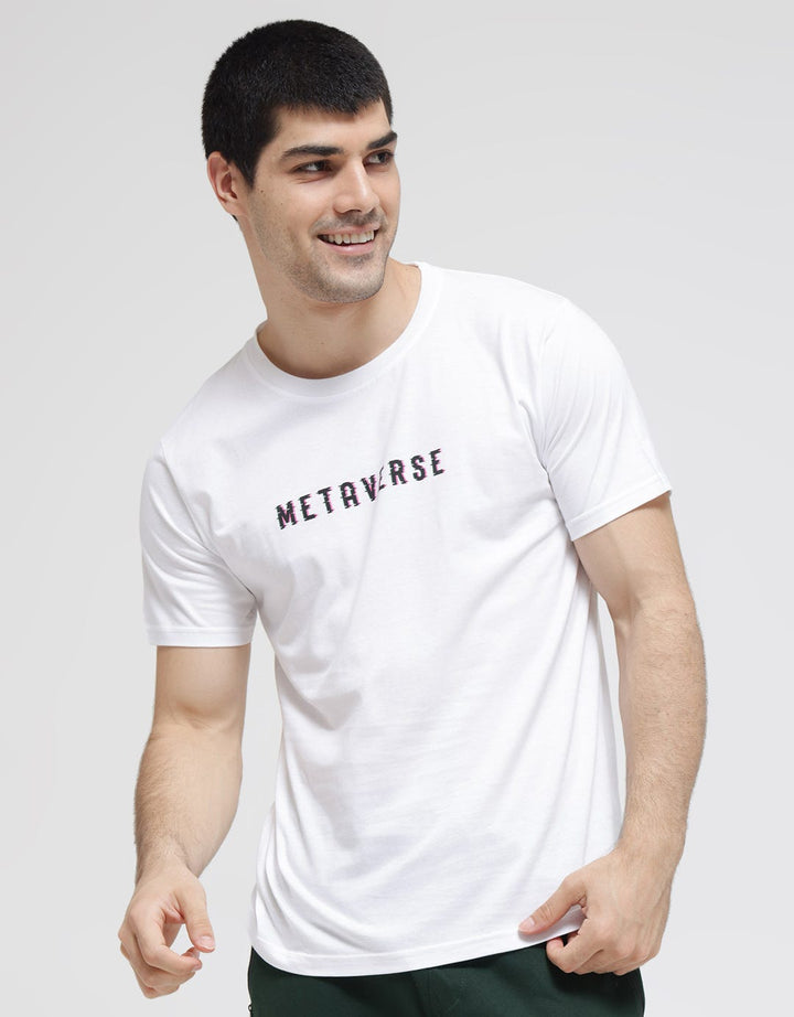 T Zone Short Sleeve T-Shirt Print Theme Analog Dimension - Metaverse