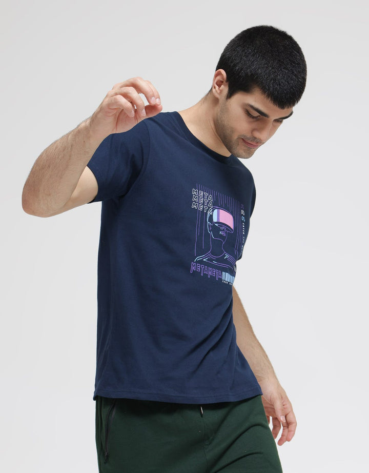 T Zone Short Sleeve T-Shirt Print Theme Analog Dimension - Metameta