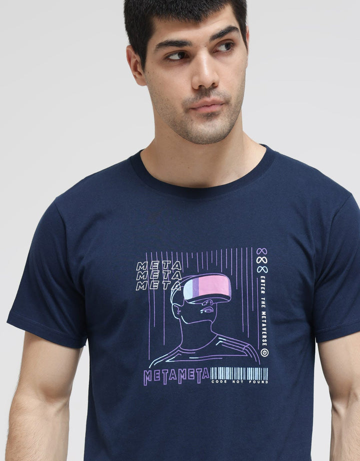 T Zone Short Sleeve T-Shirt Print Theme Analog Dimension - Metameta