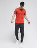 T Zone Short Sleeve T-Shirt Print Theme Analog Dimension - Paradise