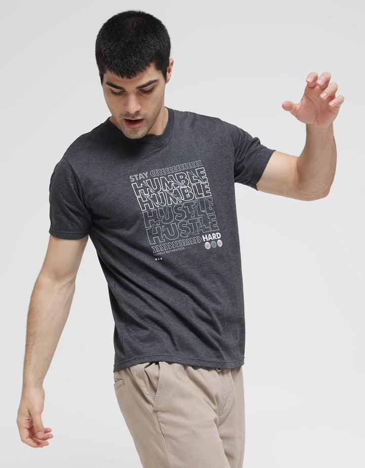 T Zone Short Sleeve T-Shirt Print Theme Analog Dimension - Humble Hustle