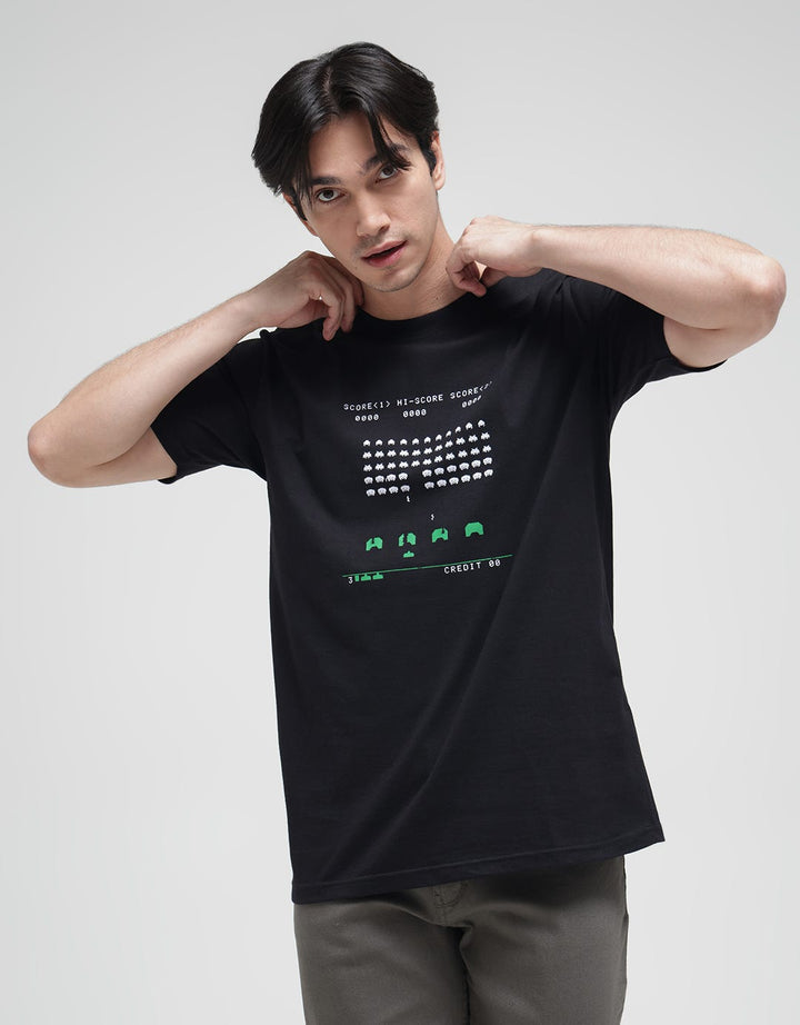 T Zone Short Sleeve T-Shirt Big Size Pixel Art