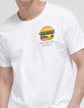 T Zone Short Sleeve T-Shirt Big Size Print Theme Pixel Art - Burger