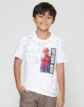 Marvel Spiderman Half Body Splatter Kaos Anak Laki-Laki