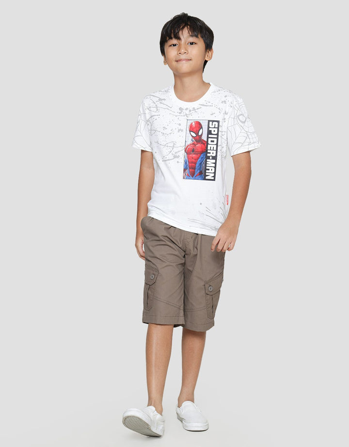 Marvel Spiderman Half Body Splatter Kaos Anak Laki-Laki