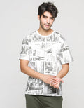 T Zone Short Sleeve T-Shirt Fullprint Theme City Mono