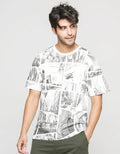 T Zone Short Sleeve T-Shirt Fullprint Theme City Mono