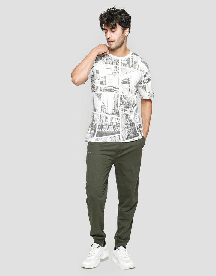 T Zone Short Sleeve T-Shirt Fullprint Theme City Mono
