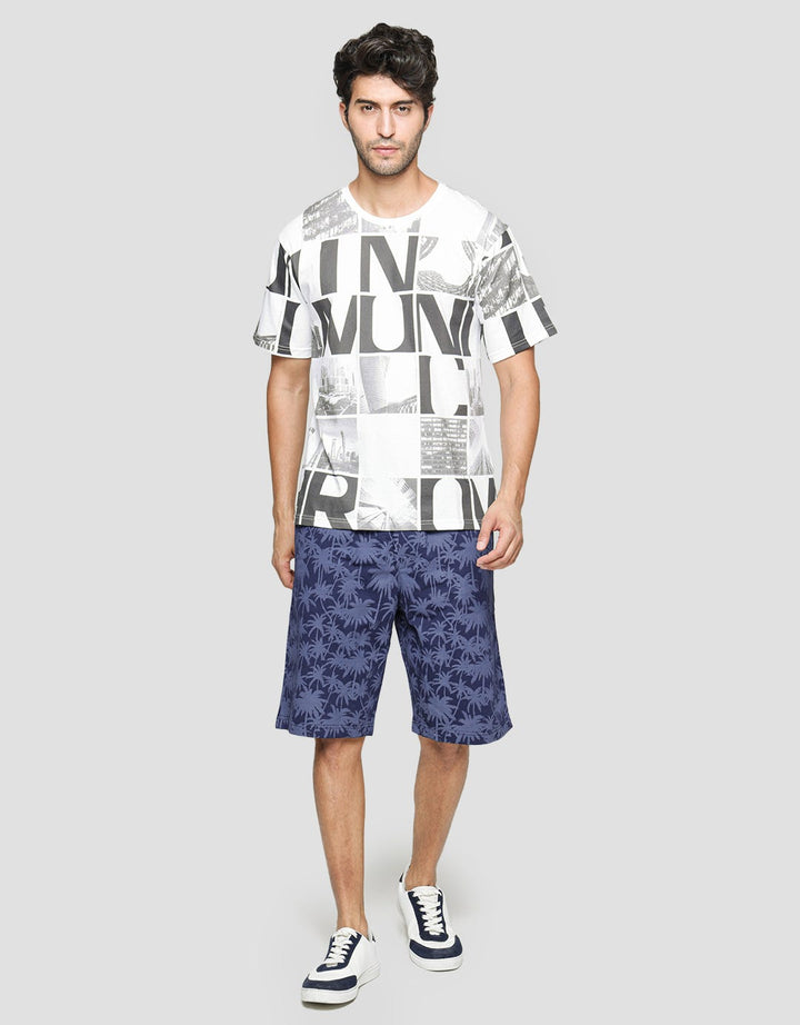 T Zone Short Sleeve T-Shirt Photoprint Theme City Mono