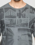 T Zone Short Sleeve T-Shirt Theme City Mono