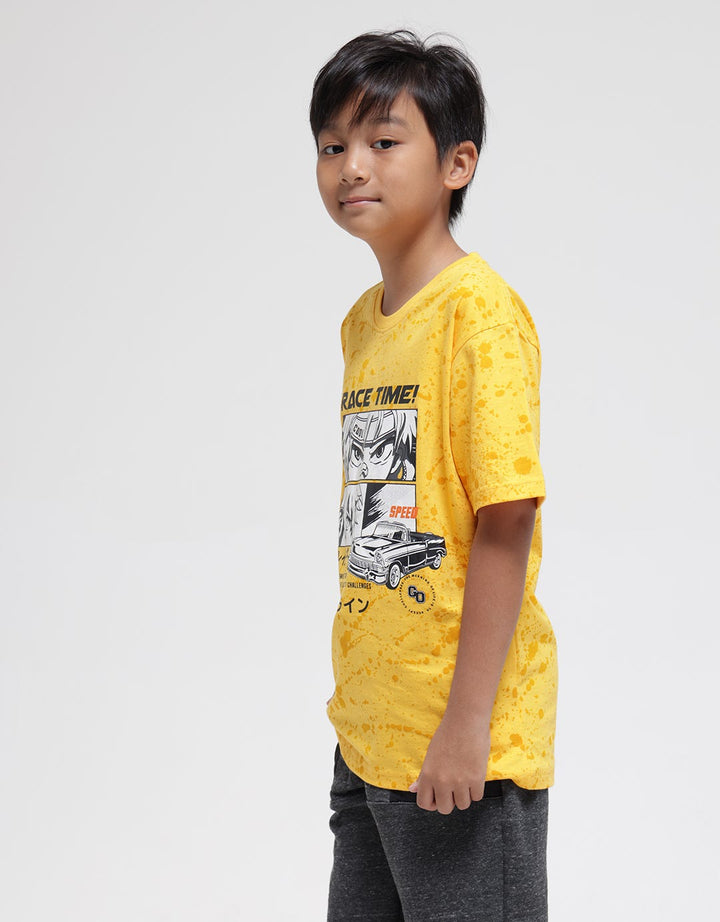 Aero Short Sleeve T-Shirt Print Race Time Splash