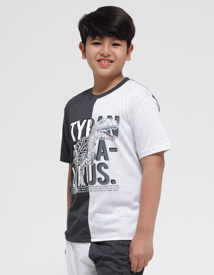 Aero Short Sleeve T-Shirt Print T-Rex Kombinasi
