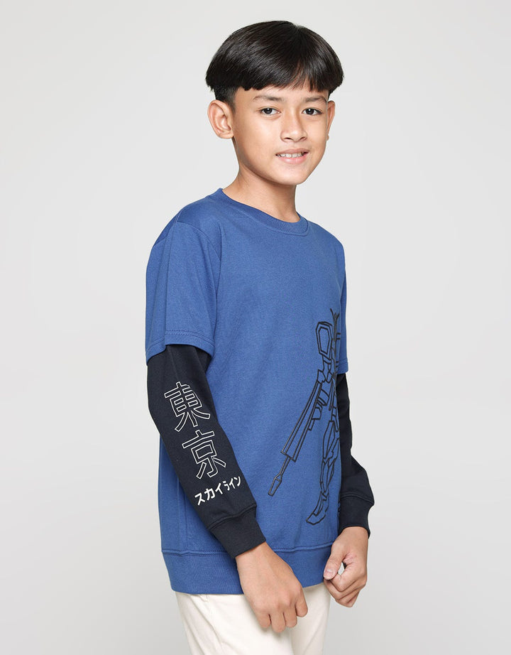 Aero Fast Robot Sweatshirt Anak Laki-laki