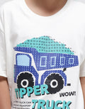 Aero Short Sleeve T-Shirt Print Tipper Truck