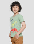 Little M Kaos Lengan Pendek Anak Laki-laki Print Dino