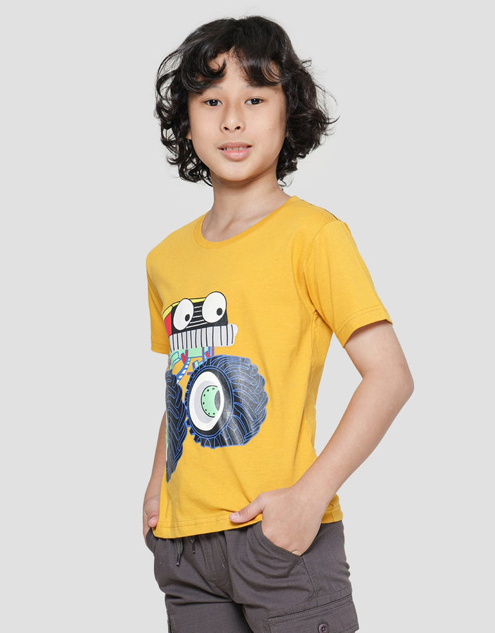 Little M Car Big Kaos Anak Laki-laki