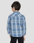 Little M Checked Print Flanel Kemeja Anak Laki-Laki