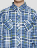 Little M Checked Print Flanel Kemeja Anak Laki-Laki