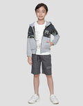 Little M Print Abstrak Cut N Sewn Jaket Anak Laki-Laki