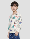 Little M Dino Print Sweater Anak Laki-laki