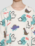 Little M Dino Print Sweater Anak Laki-laki