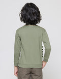 Little M Dino Side Print Sweater Anak Laki-laki