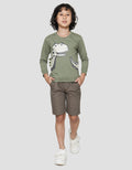 Little M Dino Side Print Sweater Anak Laki-laki