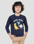 Little M Cool Dino Aplikasi Sweater Anak Laki-Laki