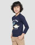 Little M Cool Dino Aplikasi Sweater Anak Laki-Laki