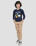 Little M Cool Dino Aplikasi Sweater Anak Laki-Laki