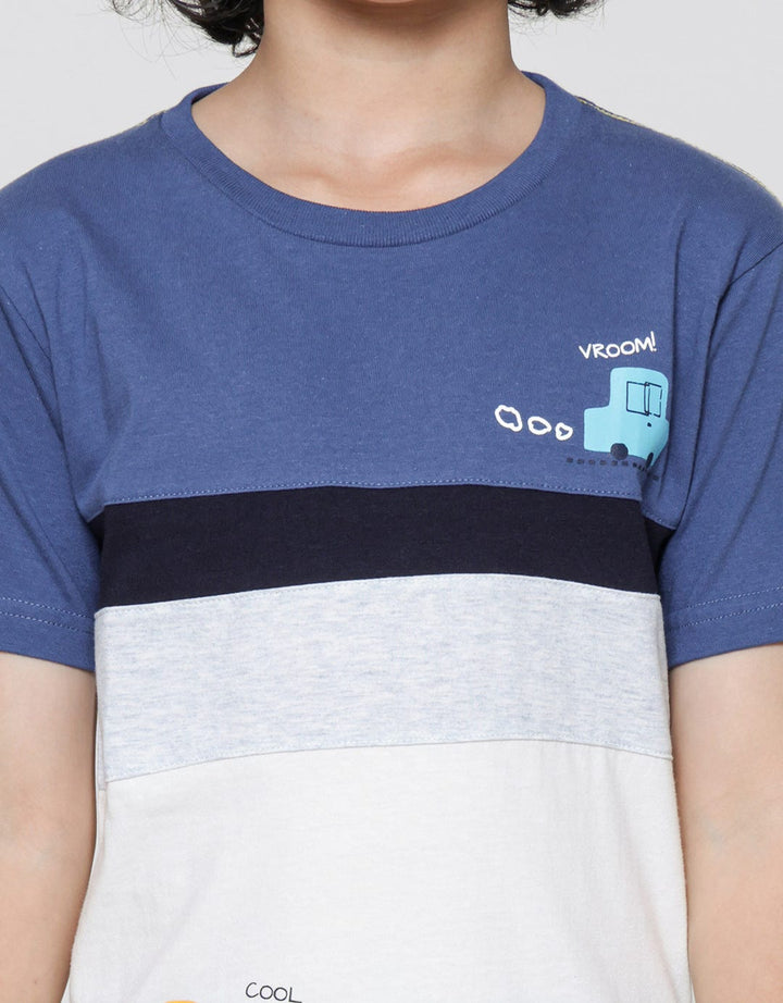 Little M CST Car Print Kaos Anak Laki-laki