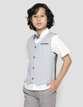 Little M Short Sleeve Shirt Slub Vest Texture
