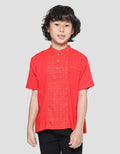 Little M Seasonal Cny Shanghai Collar Kemeja Anak Laki-Laki