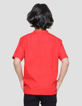 Little M Seasonal Cny Shanghai Collar Kemeja Anak Laki-Laki
