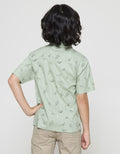Little M Short Sleeve Shirt Fullprint Dino