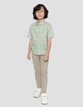 Little M Short Sleeve Shirt Fullprint Dino